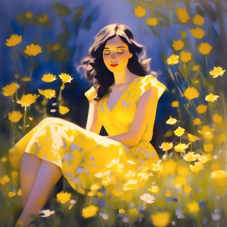 Женщина в жёлтом