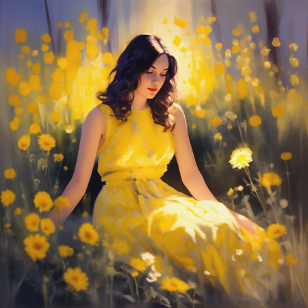 Девушка в желтом