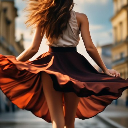 Юбка девушка