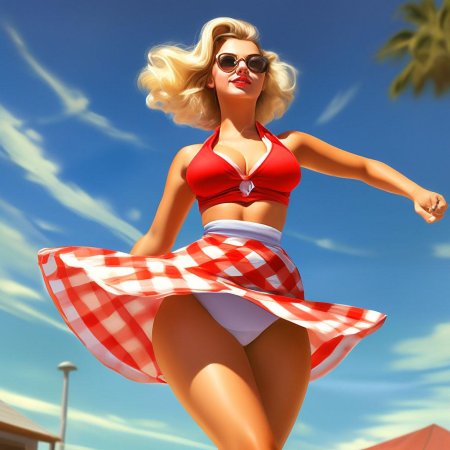 В стиле пин ап