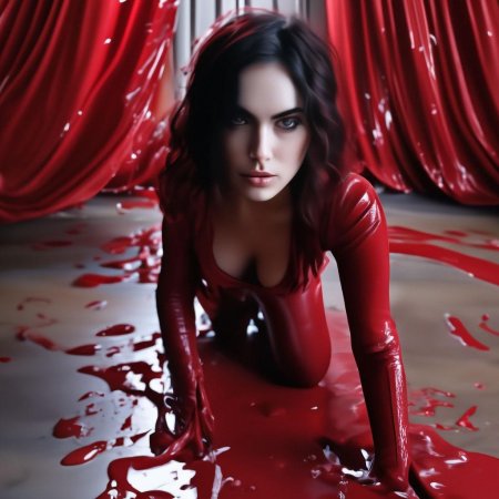 Красивая девушка вампир