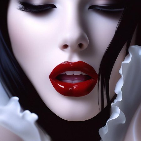Красные губы