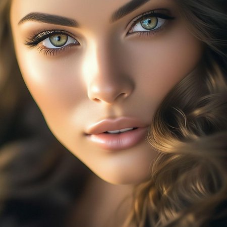 Красивое лицо женщины