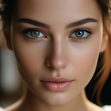 Девушка анфас