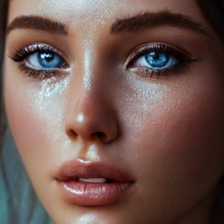 Большие голубые глаза