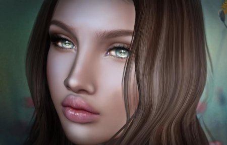 Красивые девушки компьютерная Графика