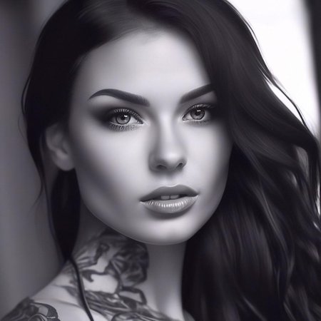 Красивая брюнетка