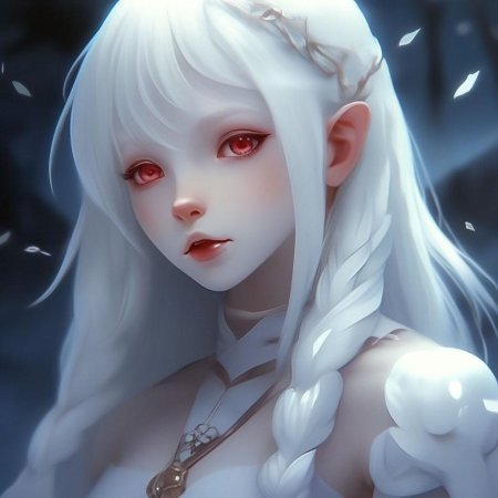 Красивая девушка альбинос