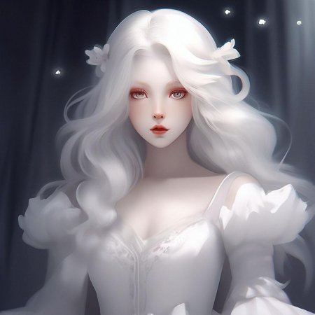 Волосы белые