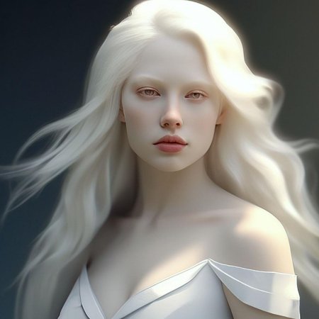 Альбинос девушка