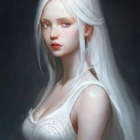 Девушка с белыми