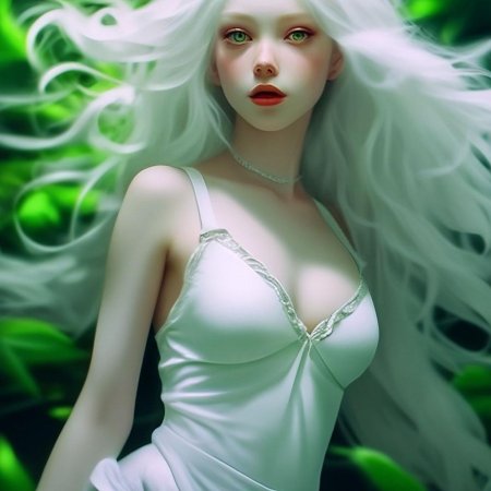 Белый волос