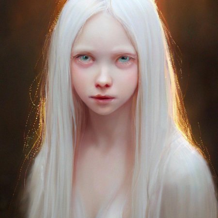 Девушка альбинос красивая