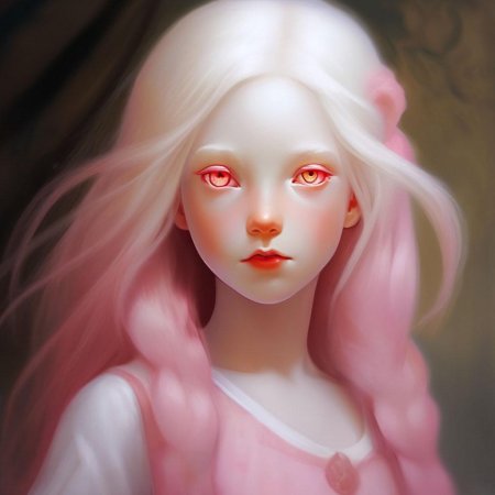 Альбинос девушка