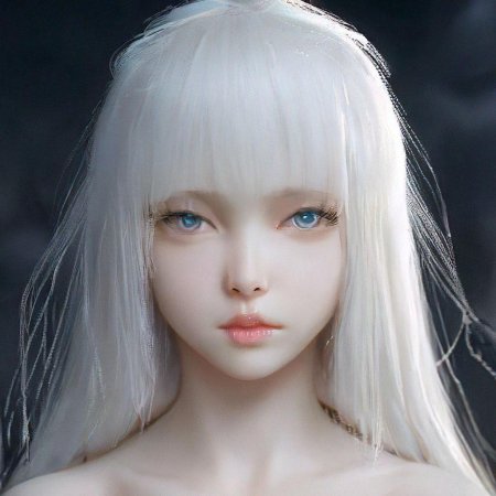 Девушка альбинос