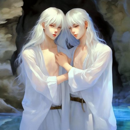 Парень альбинос