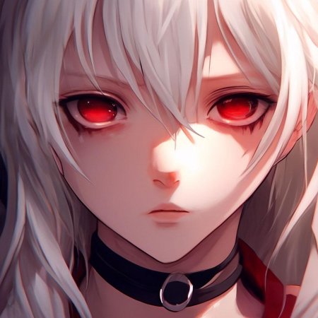 Темно красные глаза