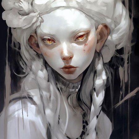 Девушка с волосами