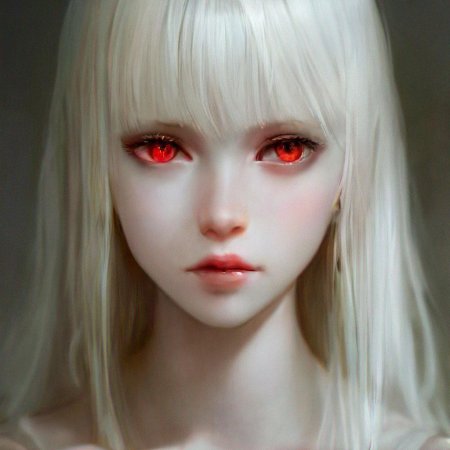 Альбинос человек с красными глазами