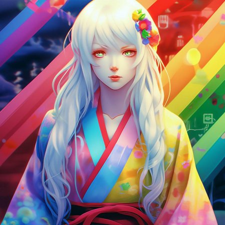 Аниме девочка альбинос