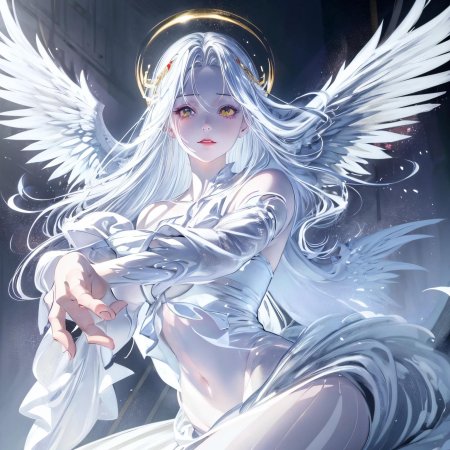 Аниме девушка ангел