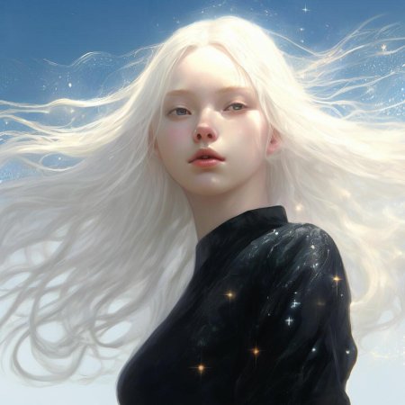 Albino girl