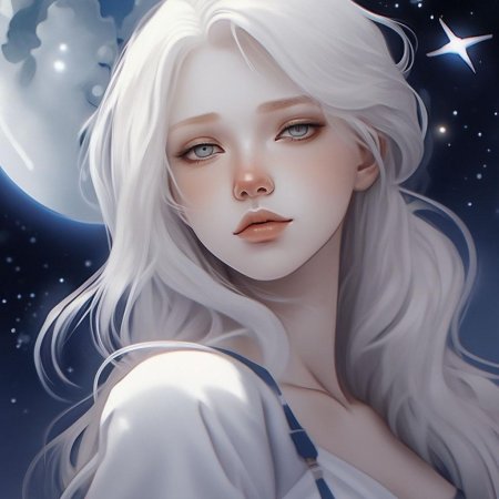 Девушка альбинос арт