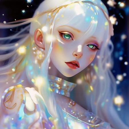 Девушка альбинос