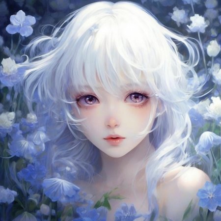 Беловолосая девушка