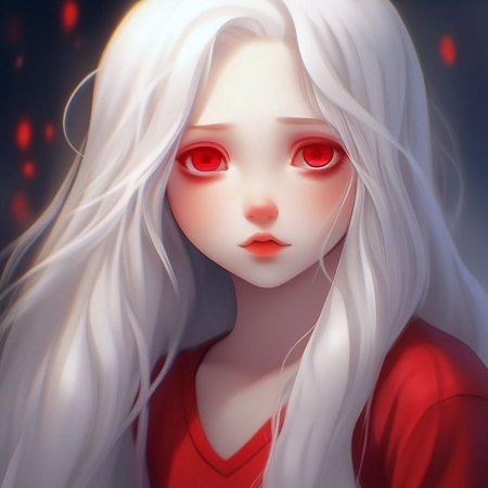 Девушка альбинос