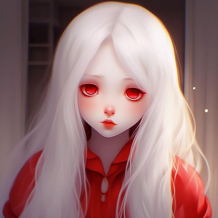 Девушка альбинос