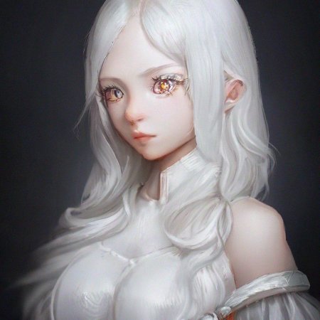 Аниме девушка альбинос