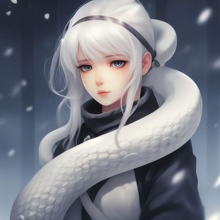 Аниме белая змея
