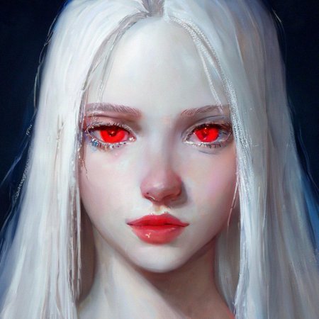 Альбинос с красными глазами человек