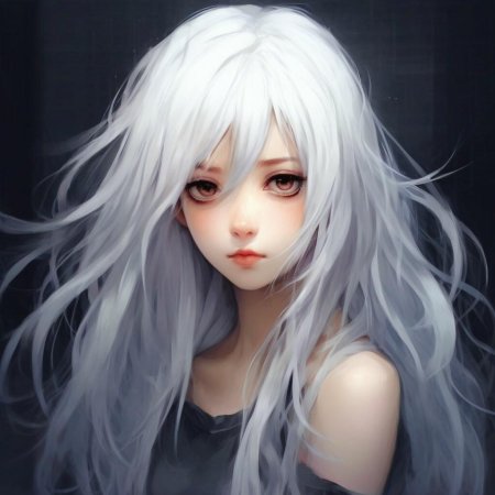 Персонаж с белыми волосами