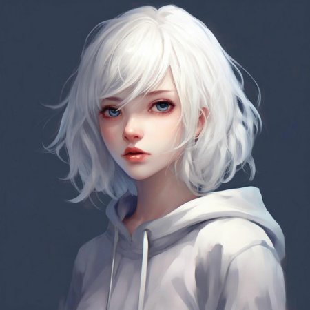 Белые волосы каре