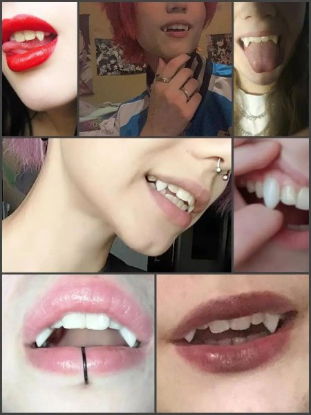 Накладные вампирские зубы