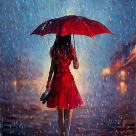 Девушка в красном