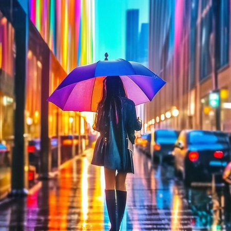 Девушка идет по улице