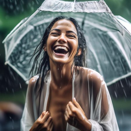 Мокрая женщина