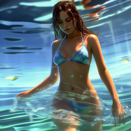 Девушек в купальниках