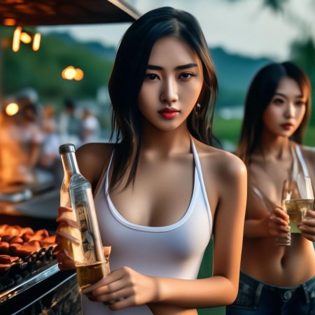 Красивая азиатская девушка