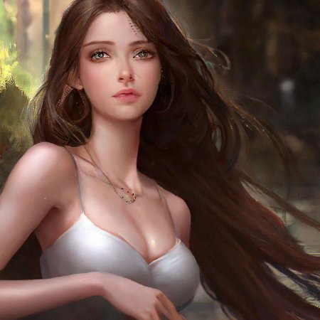 Девушка шатенка