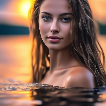 Красивая брюнетка