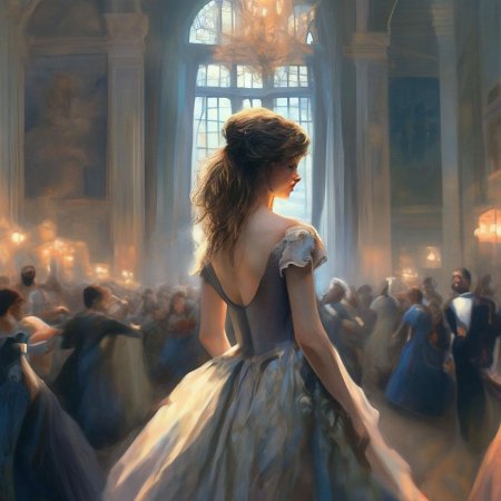 В красивом платье