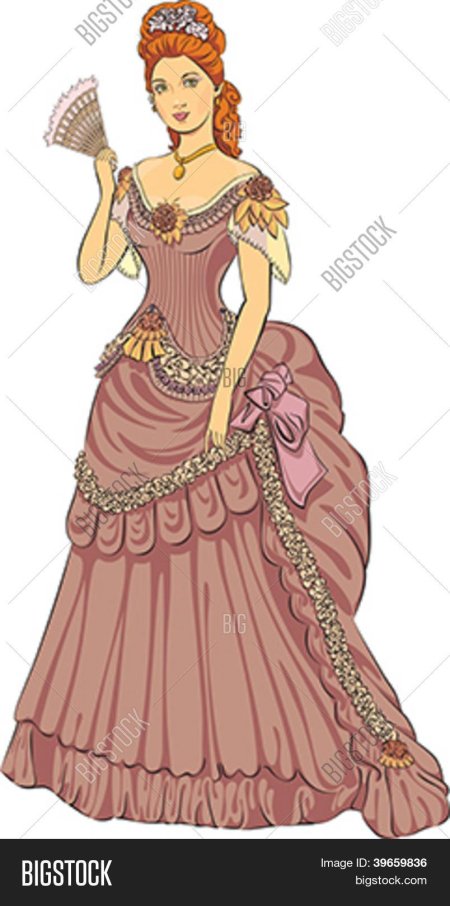 Дама в бальном платье