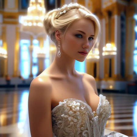 Красивая блондинка