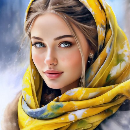 Красивый платок