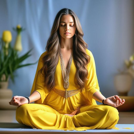 В позе лотоса