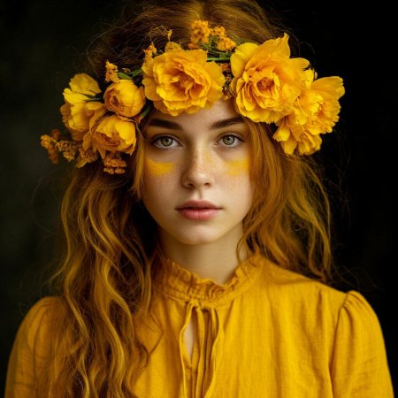 Девушка с венком